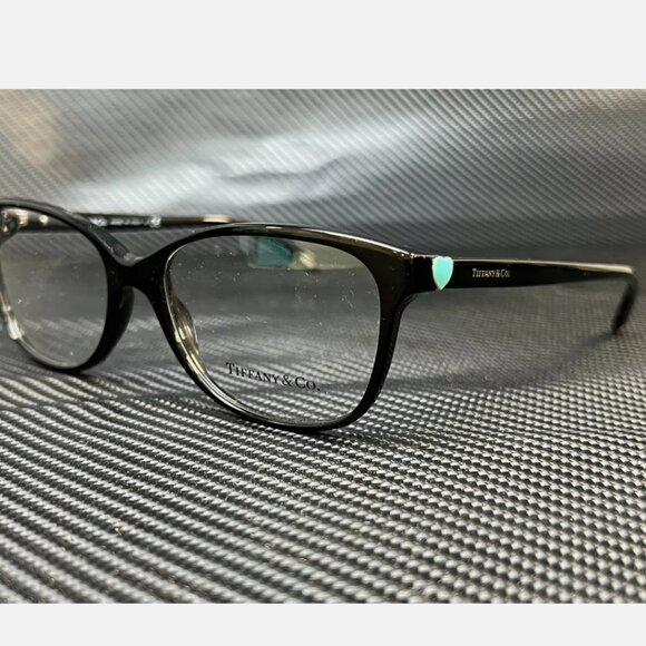 Tiffany Black Women's Authentic Rectangle Eyeglasses 54 mm